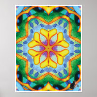 Helios Kinetic Collage Kaleidoscope Poster