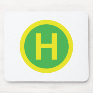 Helipad Sign Mousepad
