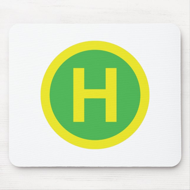 Helipad Sign Mousepad (Vorne)
