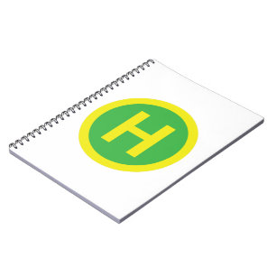Helipad Sign Notizblock