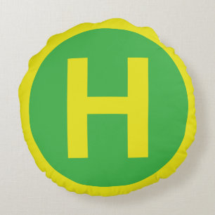Helipad Sign Rundes Kissen