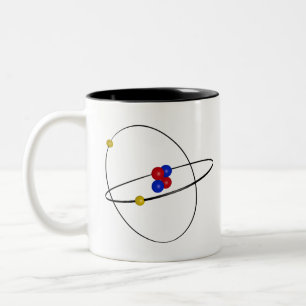 Helium Atom Zweifarbige Tasse