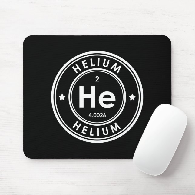 Helium Element Black Mouse Pad Mousepad (Mit Mouse)