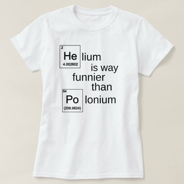 Helium>Polonium T-Shirt (Design vorne)