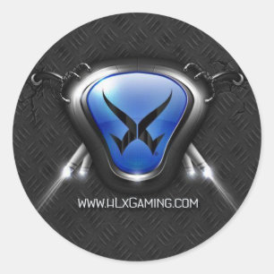 HeLix Gaming-Sticker Runder Aufkleber