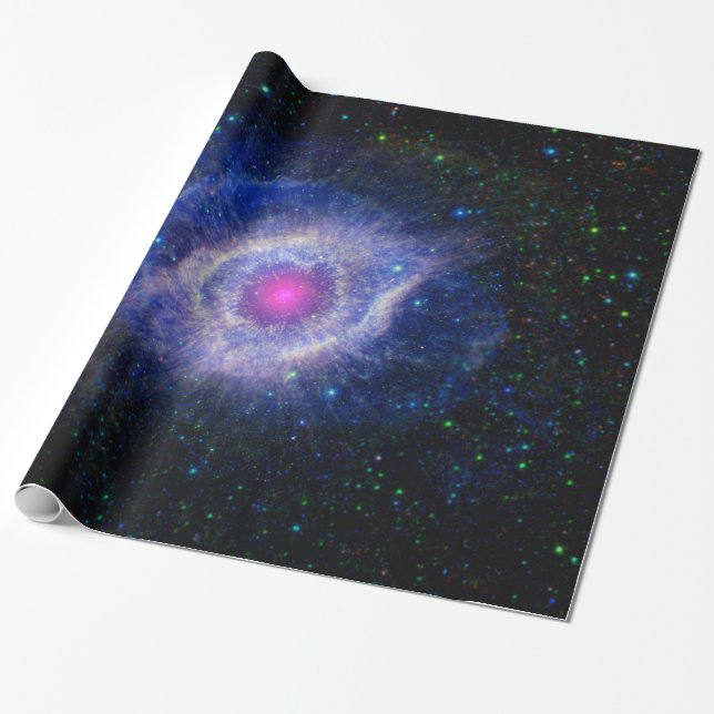Helix Nebel NASA Weltraumastronomie Lila Geschenkpapier (Ungerollt)
