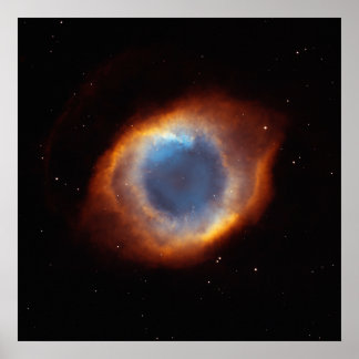 Helix Nebula "Auge Gottes" Hubble Teleskop Poster