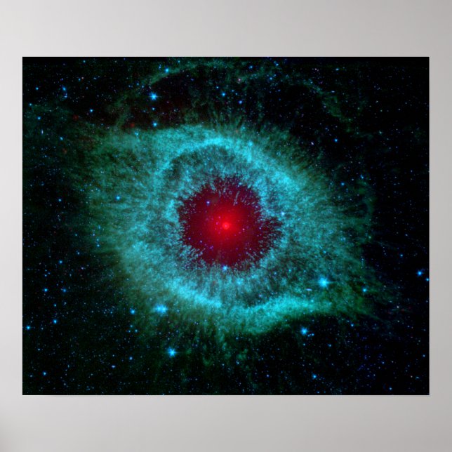 Helix Nebula Infrarred Spitzer Poster (Vorne)