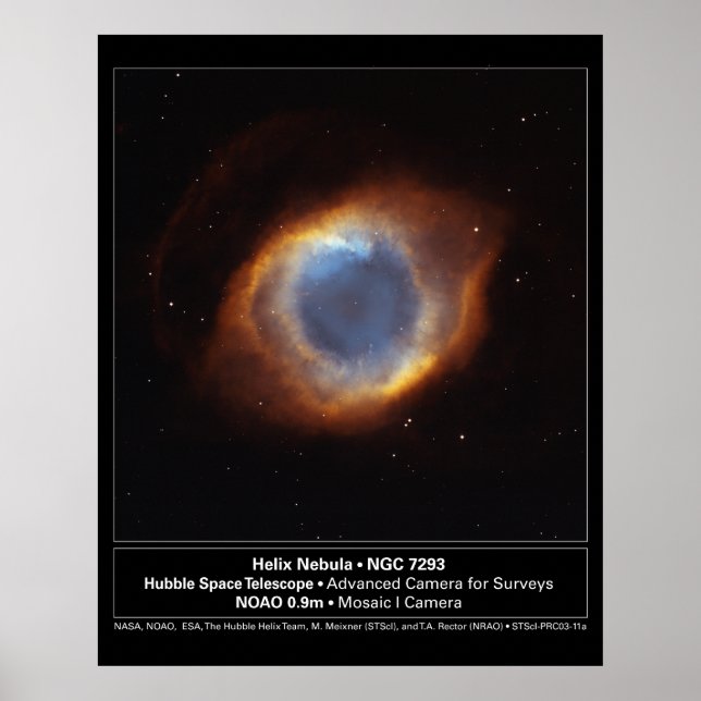 HelixNebula-NGC7293-2003-11a Poster (Vorne)