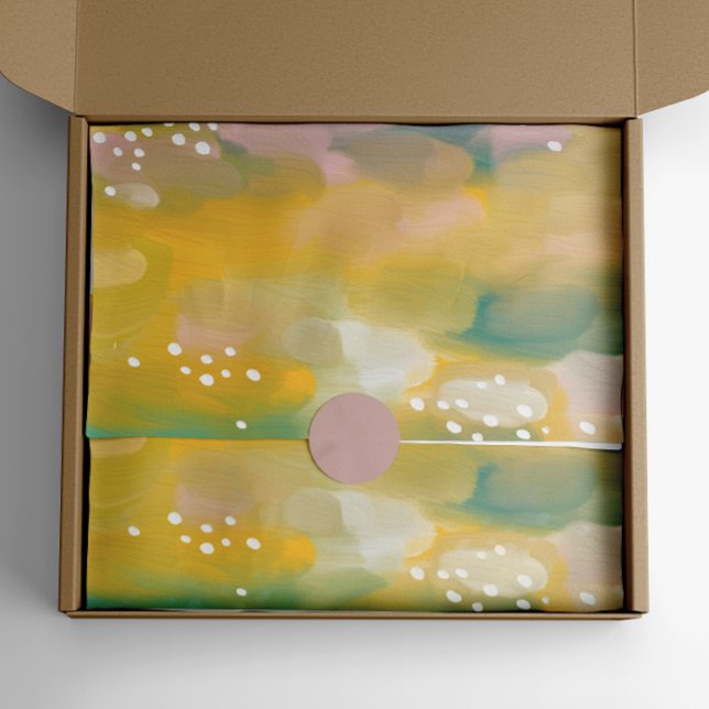 Hell abstrakt gestrichen. Gelbrosa Pinselstrich Seidenpapier (Von Creator hochgeladen)