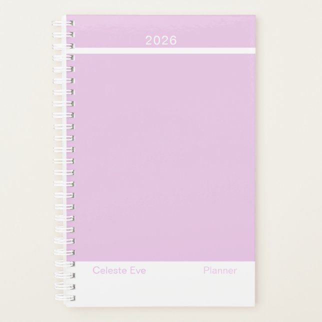 Hell Amethyst Purpur Modern Klein Planer (Vorderseite)