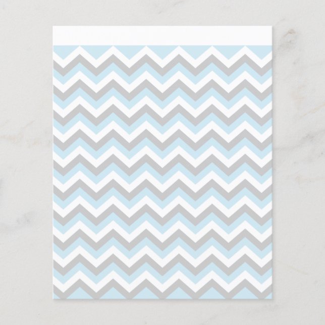 Hell Aqua Türkis Chevron Chic ZigZag Muster Flyer (Vorne)