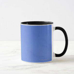 Hell beleuchteter Mond, Silhouette der Tasse