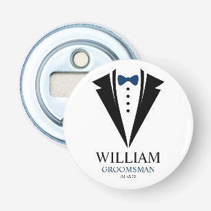 Hell Bow Krawatte Tuxedo "Trauzeuge" Personalisier Flaschenöffner