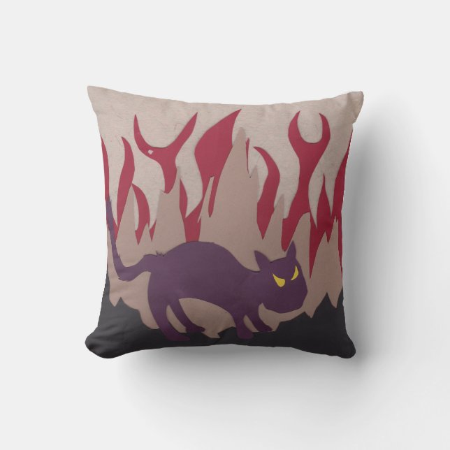 Hell Cat Pillow Kissen (Vorderseite)