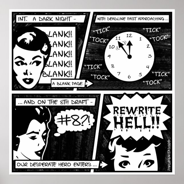 Hell-Comic-Strip umschreiben Poster (Vorne)