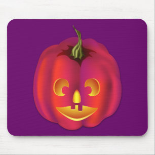 Hell farbige Kürbislaterne Halloween Mousepad
