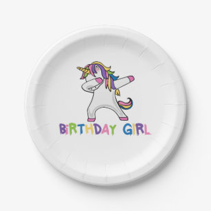 Hell farbiges betupfendes pappteller