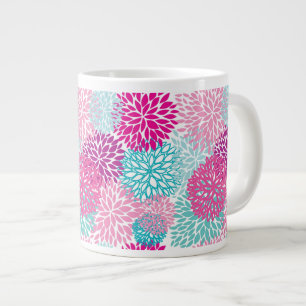 Hell-florales Muster 2 Jumbo-Tasse