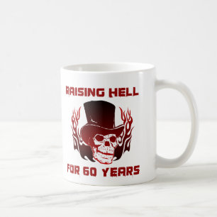 Hell für 60 Jahre anheben Kaffeetasse