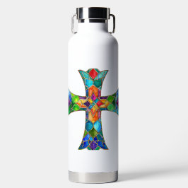 HELL gefARBEITETES GLAS SIEHT DURCH Trinkflasche