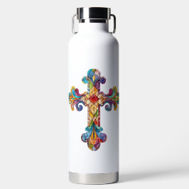 HELL gefARBEITETES GLAS SIEHT DURCH Trinkflasche