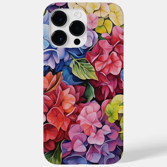 HELL gefärbte WASSERFARBENHYDRANGEE BLUME Case-Mate iPhone 14 Pro Max Hülle (Rückseite)