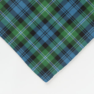 Hell Green und Blue Kariert Lyon Tartan Fleecedecke