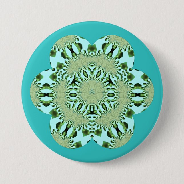 HELL! ~ Grüne Farbtöne ~ 7,5 cm Runde Abzeichen, a Button (Vorderseite)