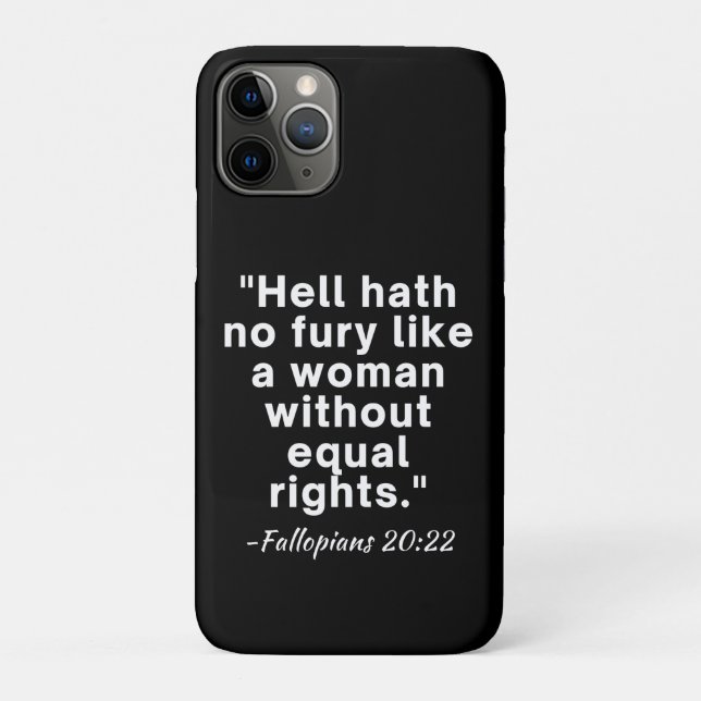 Hell Hath No Furcht Equal Rights Zitat Case-Mate iPhone Hülle (Rückseite)