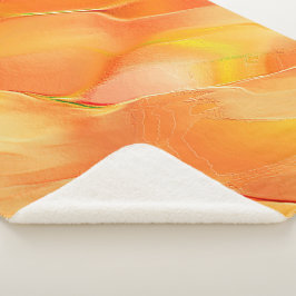 Hell in Gelb und Orange geschnitten Sherpadecke