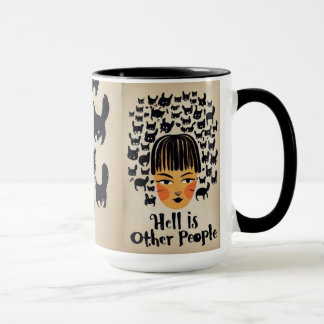 Hell is Other People Cat Tasse for Introvertierte