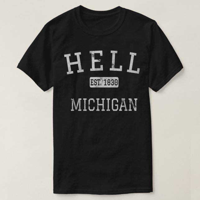 Hell Michigan MI Vintag T-Shirt (Design vorne)