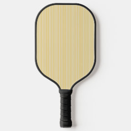 Hell, modern gelb und weiß gestreift pickleball schläger