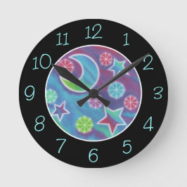 Hell Night 'Numbers' Uhr rund schwarz