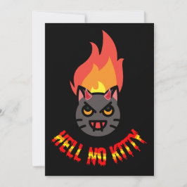 Hell No Kitty Hello Kitty Halloween Horror Design Einladung