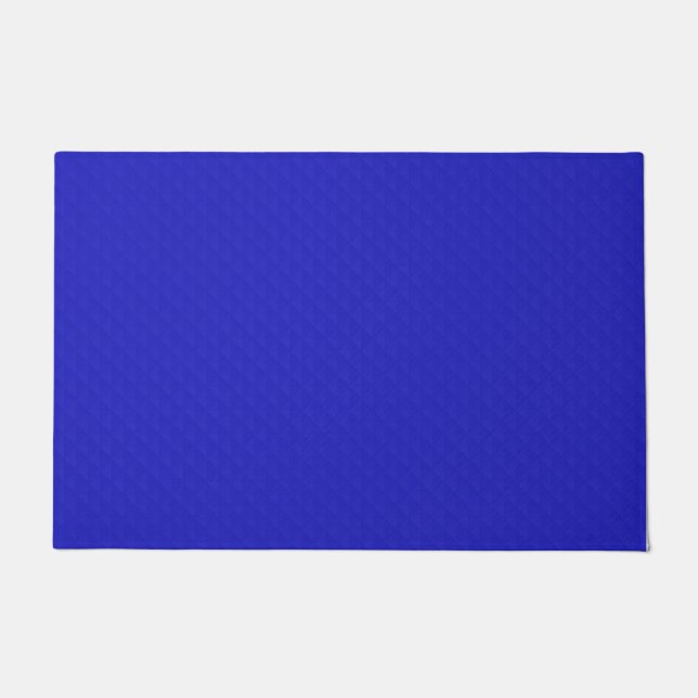 Hell Solid neon blau strukturiert. Fußmatte (Vorderseite)