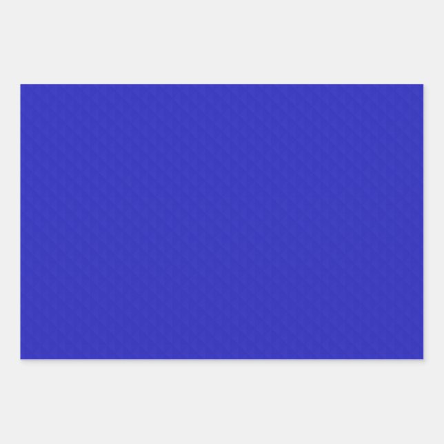 Hell Solid neon blau strukturiert. Geschenkpapier Set (Vorderseite)
