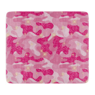 Hell Sparkle Pink Camouflage Chic Camouflage Loung Schneidebrett