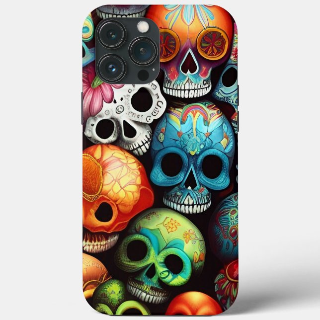 Hell Sugar Skulls Case-Mate iPhone Hülle (Rückseite)