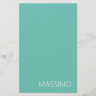 Hell Teal Trendige Moderne Minimalistische Schicke Briefpapier