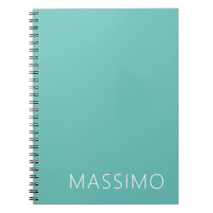Hell Teal Trendige Moderne Minimalistische Schicke Notizblock