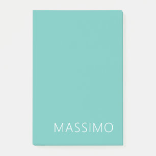 Hell Teal Trendige Moderne Minimalistische Schicke Post-it Klebezettel