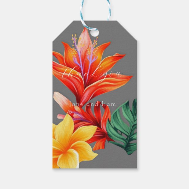 hell tropisch geschenkanhänger (Vorderseite)