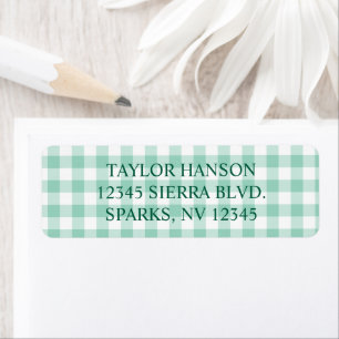 Hell Türkis Gingham Karo