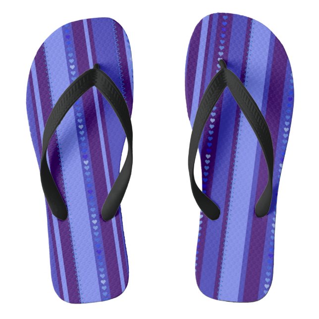 Hell und dunkel blau flip flops (Fußbett)