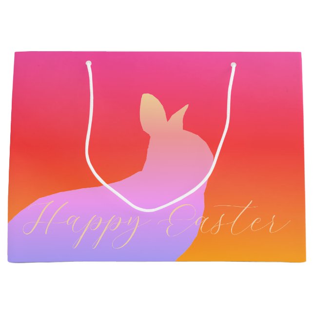 hell und farbenfroh große geschenktüte (Vorderseite)