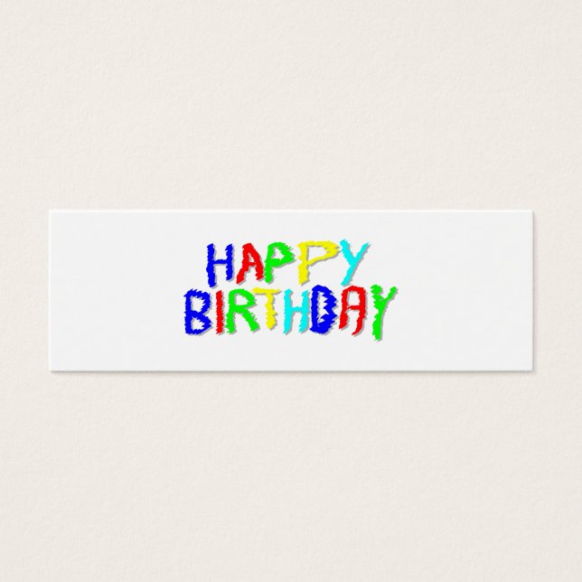 Hell und farbig. Alles Gute zum Geburtstag. (Vorderseite)