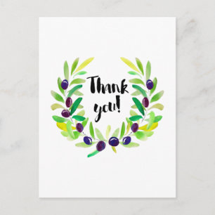Hell und frisch Danke Postcard Postkarte