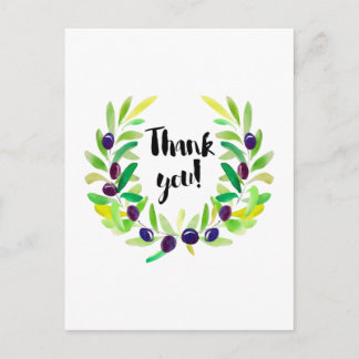 Hell und frisch Danke Postcard Postkarte